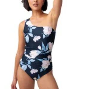 Nani Swimwear‎ Cascade One Shoulder midnight Floral Swimsuit Small